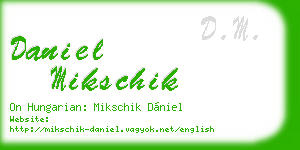 daniel mikschik business card
