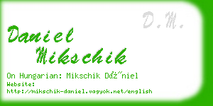 daniel mikschik business card